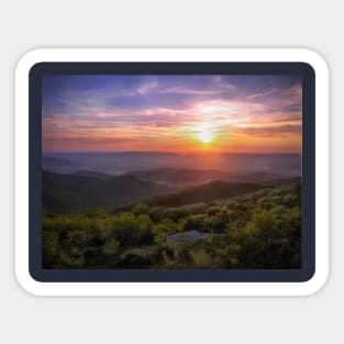 A Shenandoah sunset Sticker